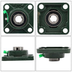 Set of 6 Pillow Block Square Flange Bearings