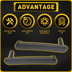 Set of 2 Black Interior Door Pull Handles for Mitsubishi Eclipse (2006-2012)