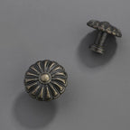 6X Vintage Flower Shape Drawer Cabinet Knob Pulls for