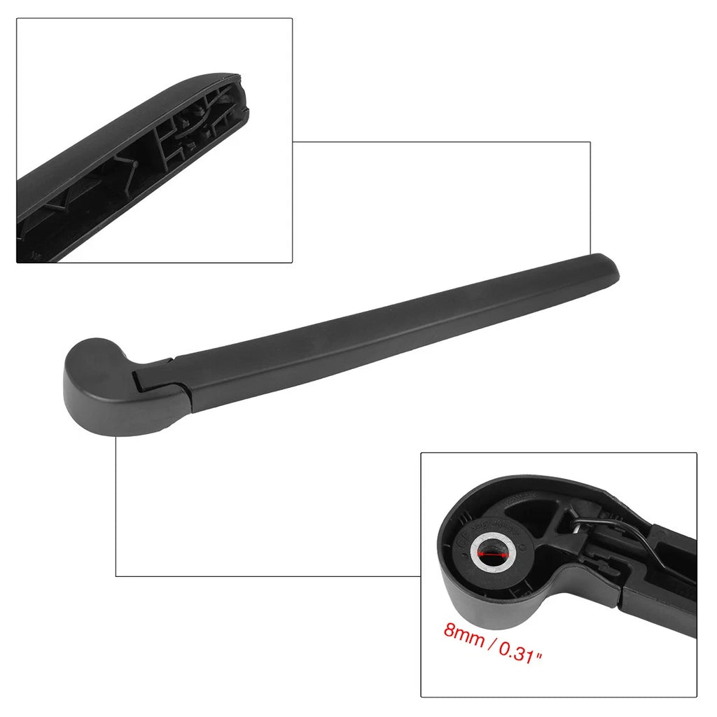 Set of 2 Rear Windshield Wiper Blade Arms for Audi B8 A4 Avant (2009–2016)