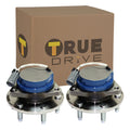 Set of 2 Wheel Hubs for Cadillac CTS (2004–2007) with Bearing & Sensor