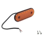 2X LED Oval Side Marker Indicator Light for Trailer Truck