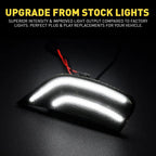 2X 3.5'' RGB LED Projector Fog Lights for Exv