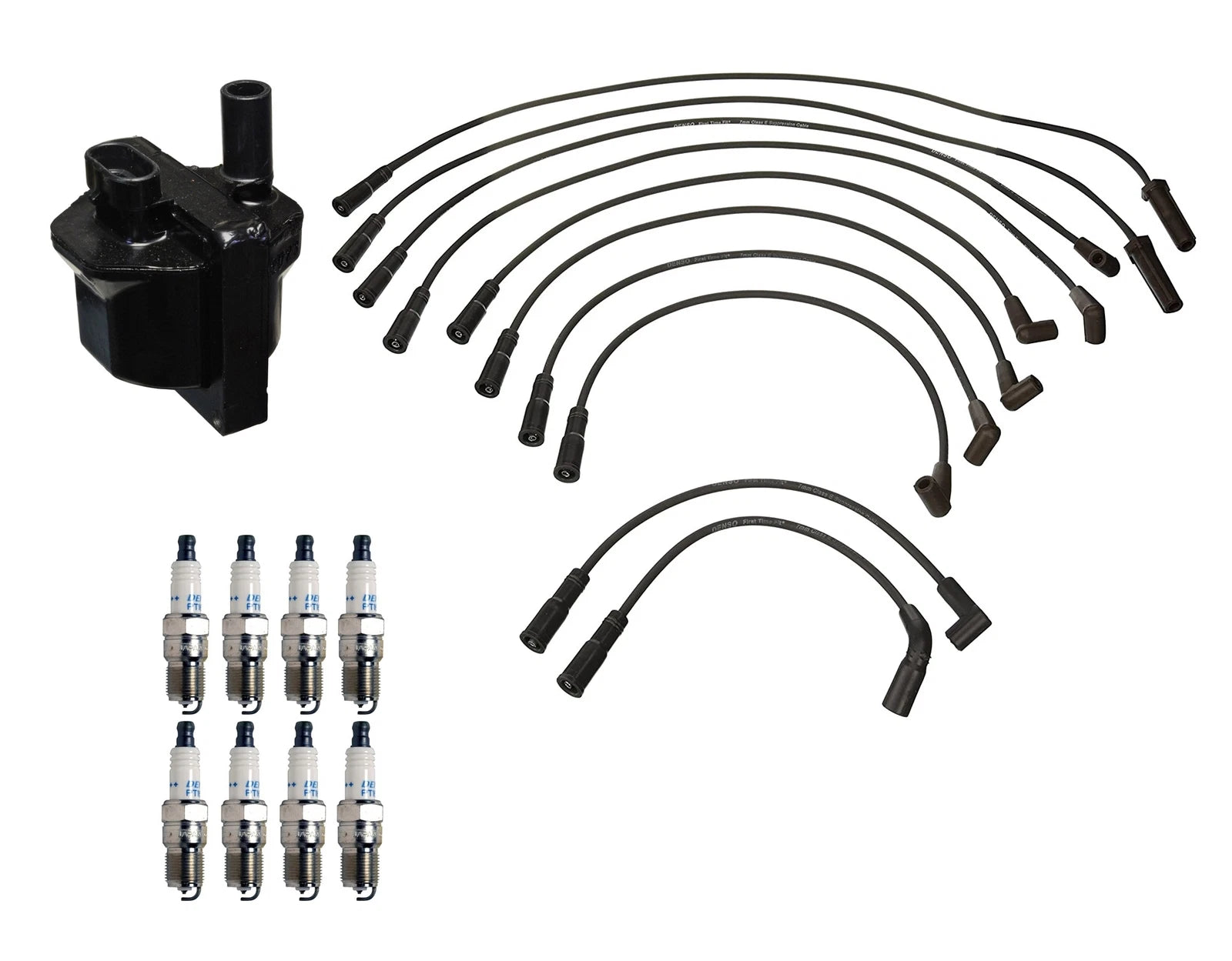 Denso Ignition Coil & Wire Set for Corvette V8 (1997–2004)