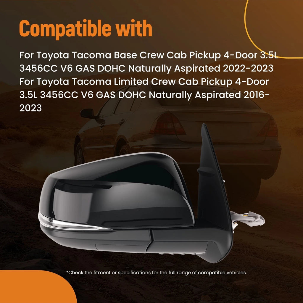Heated Power Side Mirror for Toyota Tacoma SR5 (2016–2023) LH RH