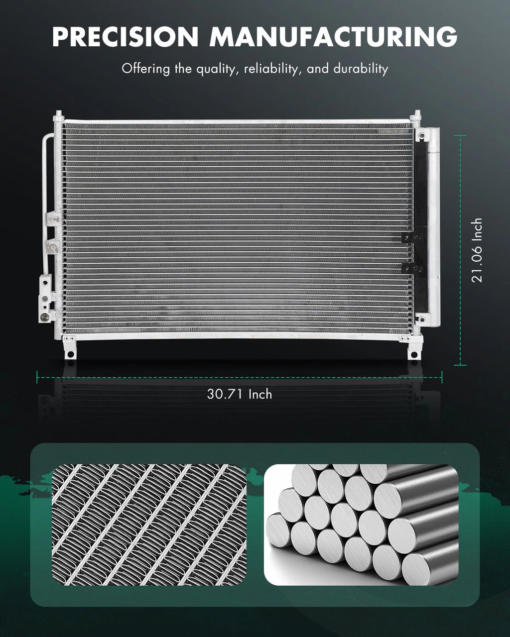 Aluminum Condenser for Infiniti Q50 Q60 (2016–2021) 30053
