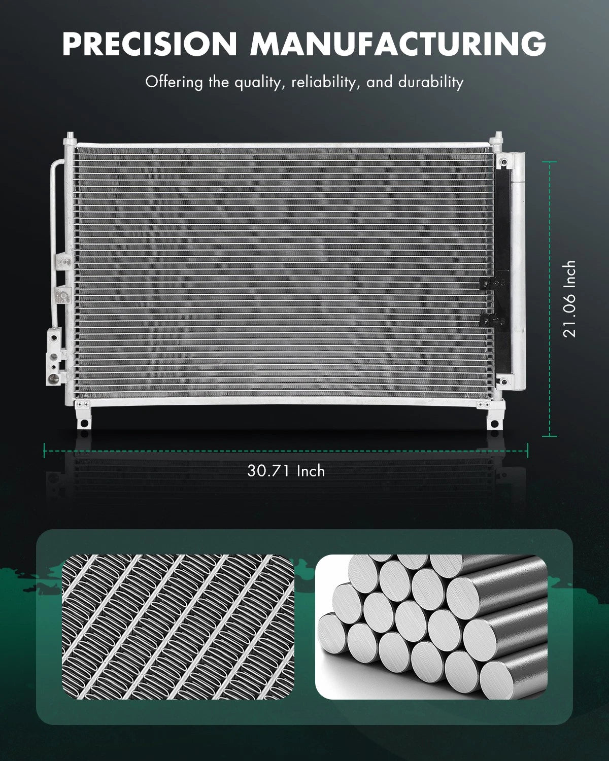 Aluminum Condenser for Infiniti Q50 Q60 (2016–2021) 30053