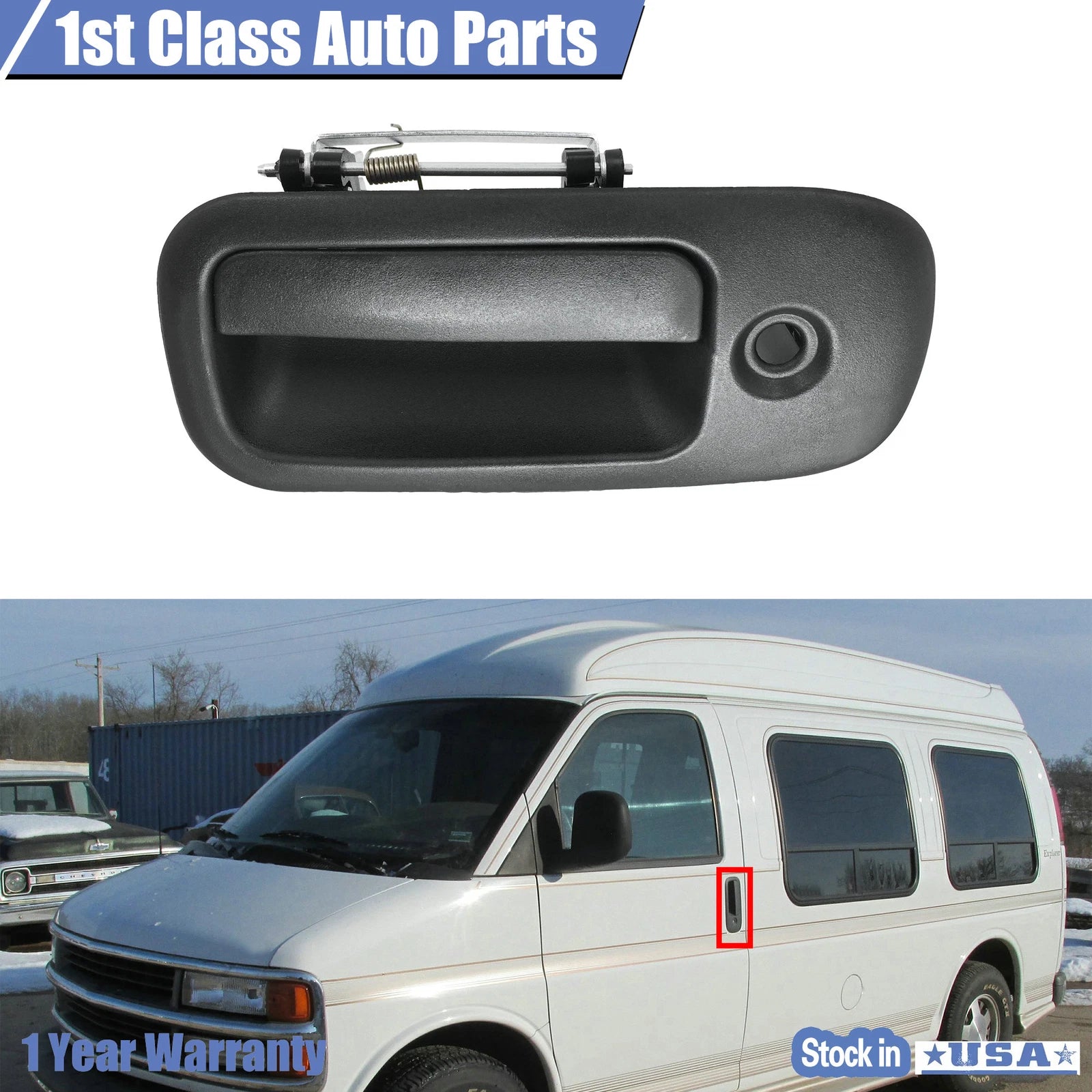 Driver Side Front Left Exterior Door Handle for Chevrolet Express 1500 (2003–2023)