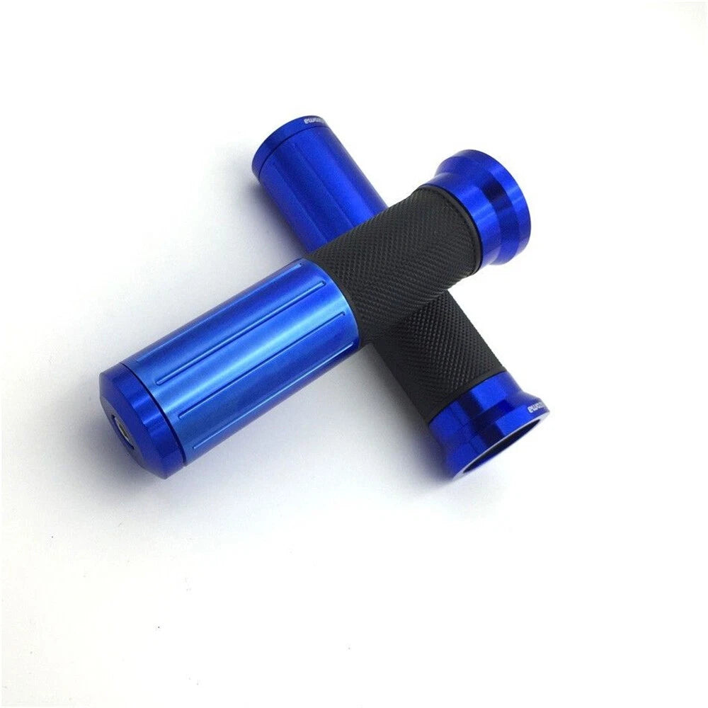 Set of 2 Blue Anti-skid Rubber Handlebar Grips for Suzuki SV650 SV1000 GSR600 GSXR 750