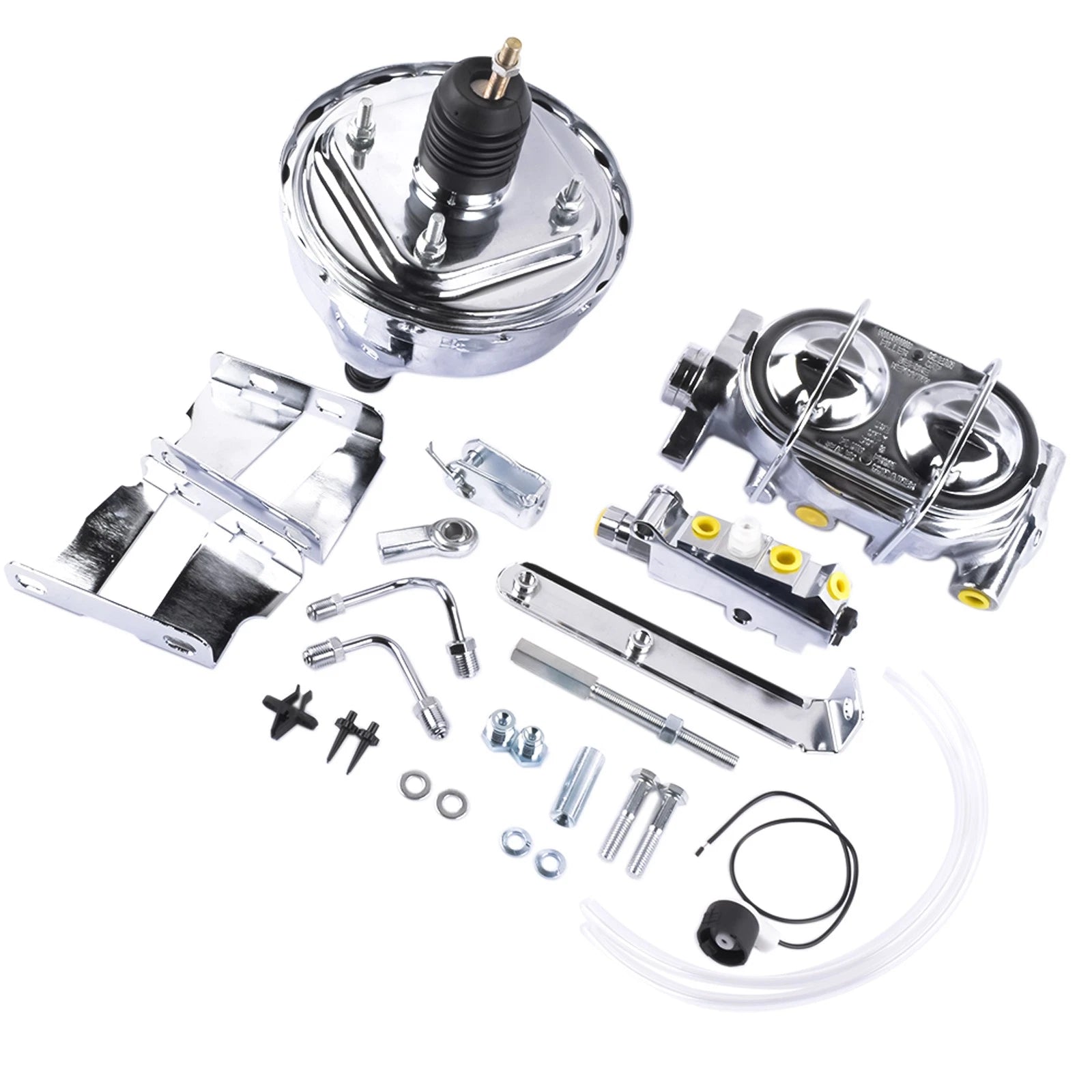 8" Chrome Booster Cylinder Disc/Drum Pro Valve for Chevy Biscayne (1958–1964)