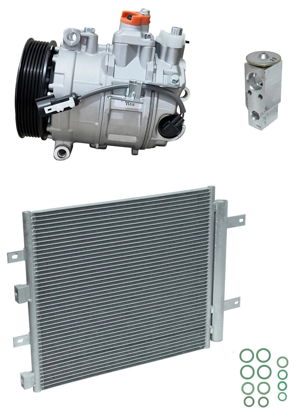 AC Compressor Kit with Condenser for Jaguar XKR 4.2L (2008–2009)