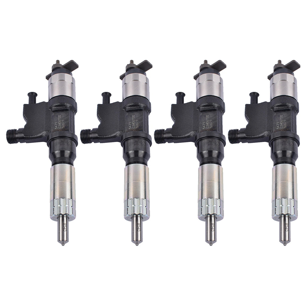 Set of 4 Fuel Injectors 086547479165 for Isuzu NPR NPR-HD 4HK1 (2001–2007)