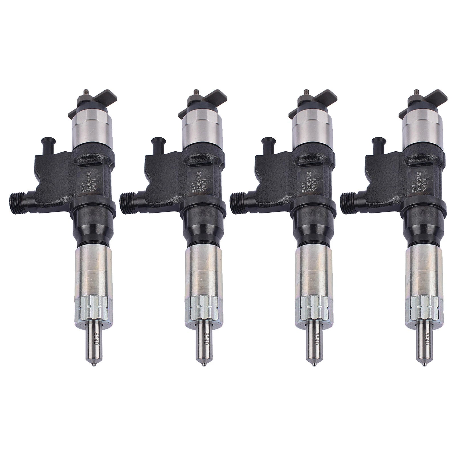 Set of 4 Fuel Injectors 086547479165 for Isuzu NPR NPR-HD 4HK1 (2001–2007)