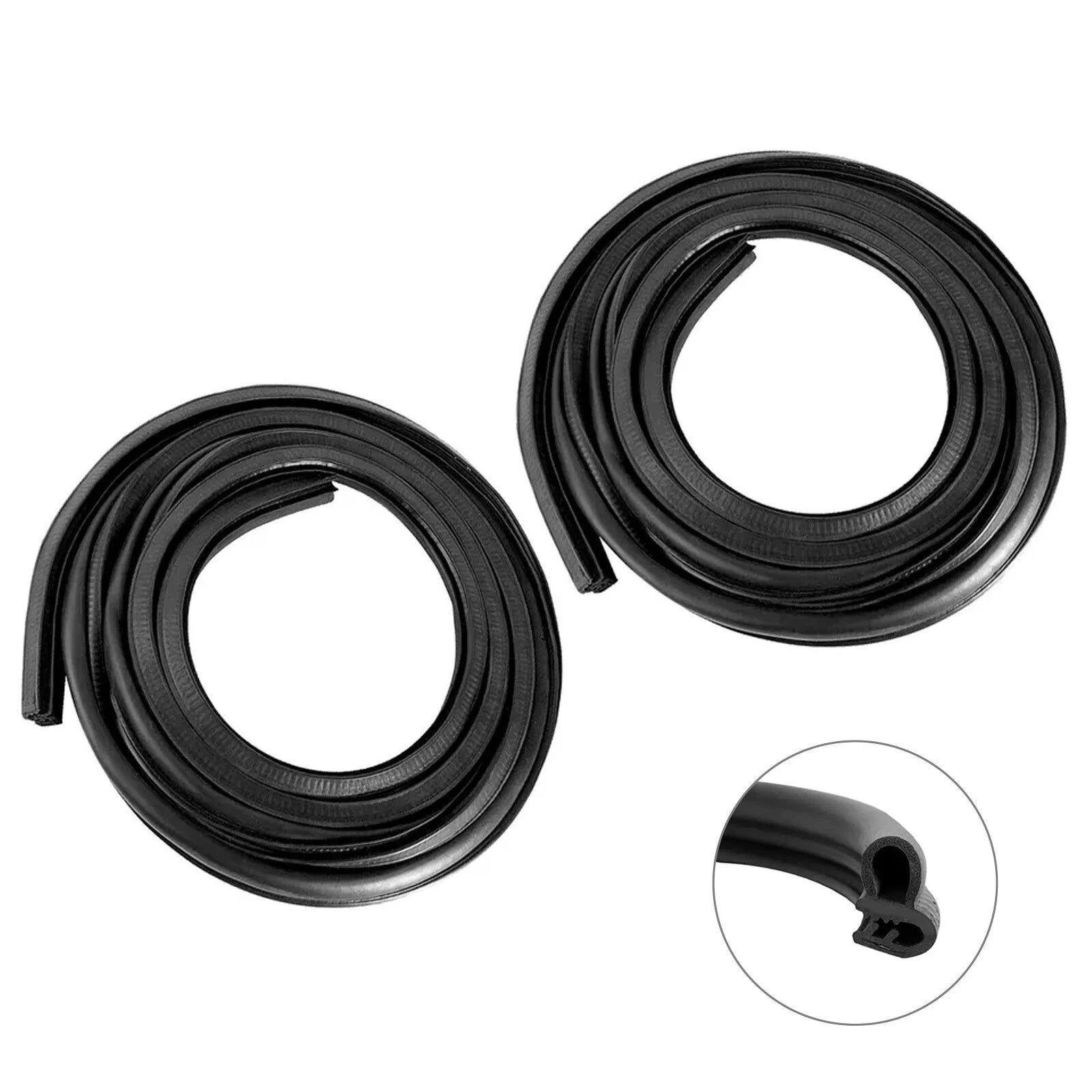 Set of 2 Door Seals Weatherstrip Kit for Ford Bronco F100 F150 F250 F350 (1973–1979)