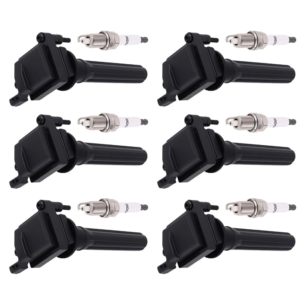 Set of 6 Ignition Coils & 6 Iridium Spark Plugs for Dodge Intrepid (2000–2004)