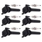 Set of 6 Ignition Coils & 6 Iridium Spark Plugs for Dodge Intrepid (2000–2004)