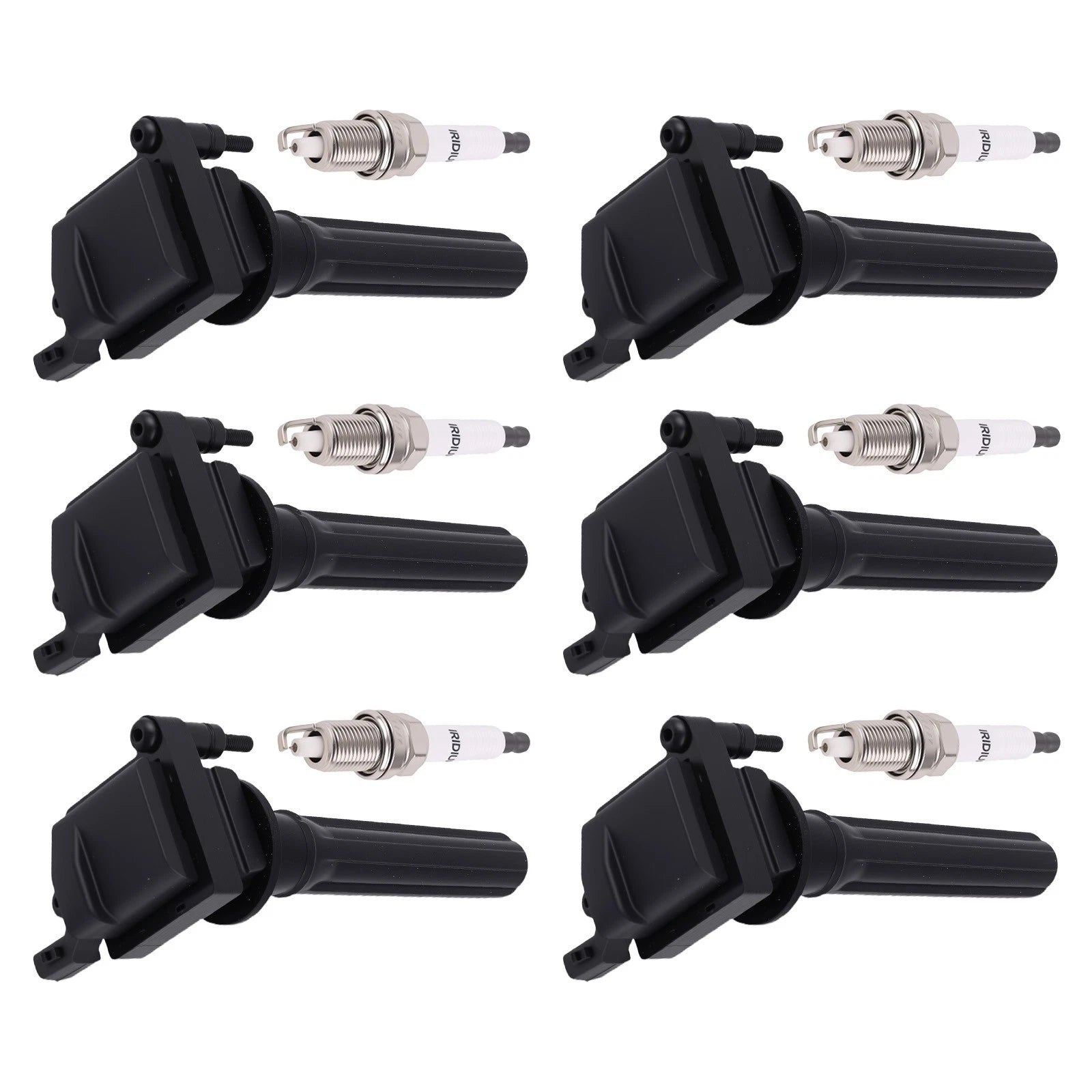 Set of 6 Ignition Coils & 6 Iridium Spark Plugs for Dodge Intrepid (2000–2004)