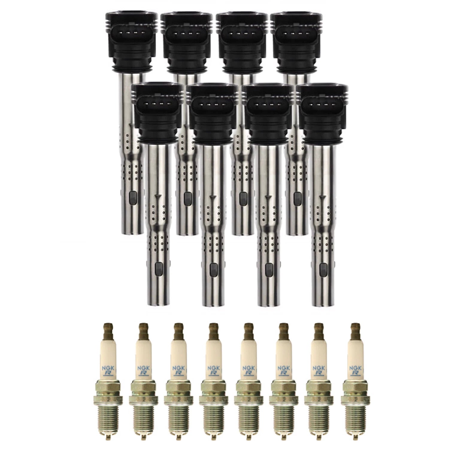 NGK 8 Ignition Coils & Laser Platinum Spark Plugs for Audi RS4 (2006–2012)