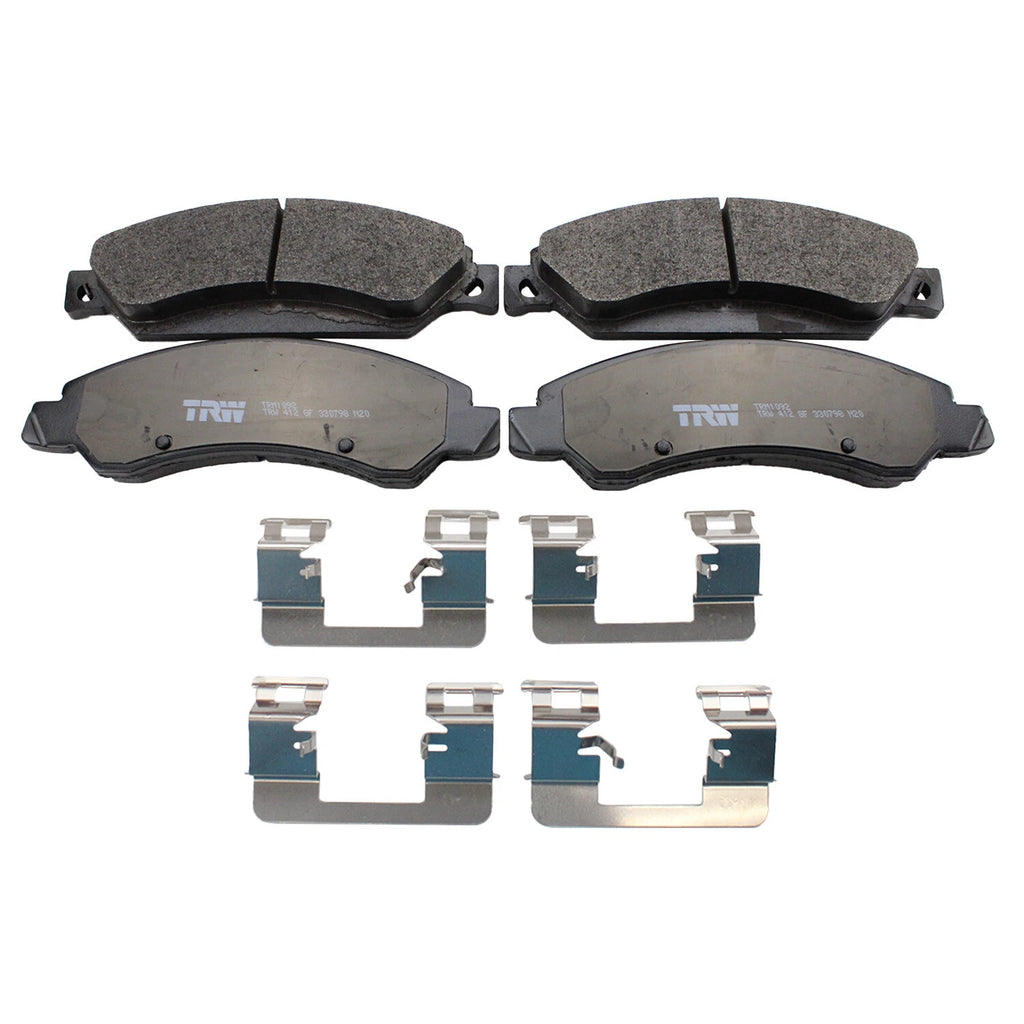 Set of 4 TRW Pro Front Metallic Brake Pads for Escalade Avalanche Suburban Yukon (2002–2014)