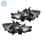 Set of 2 Halogen Headlights Assembly for Nissan Murano (2009-2014) Black