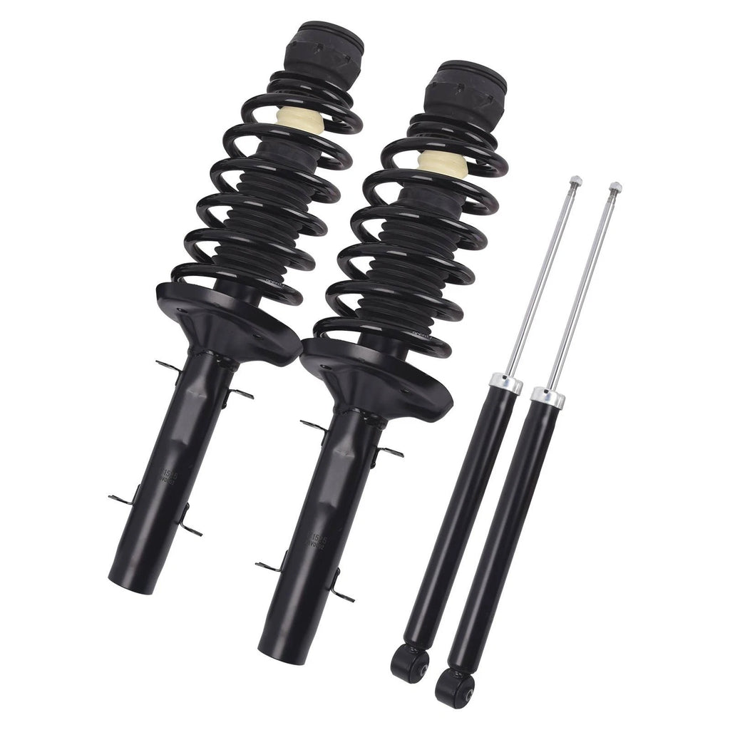 Front Struts w/ Springs & Rear Shock Absorbers for VW Jetta Golf Beetle (1998-2006)