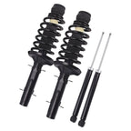 Front Struts w/ Springs & Rear Shock Absorbers for VW Jetta Golf Beetle (1998-2006)