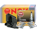 NGK HEI Ignition Coil & 8 G-Power Platinum Spark Plugs Kit for Ram 1500 (1994–2001)