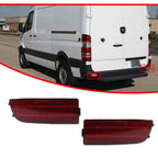 2X Red LED Rear Bumper Reflector Tail Lights for Benz Sprinter (2007–2018)