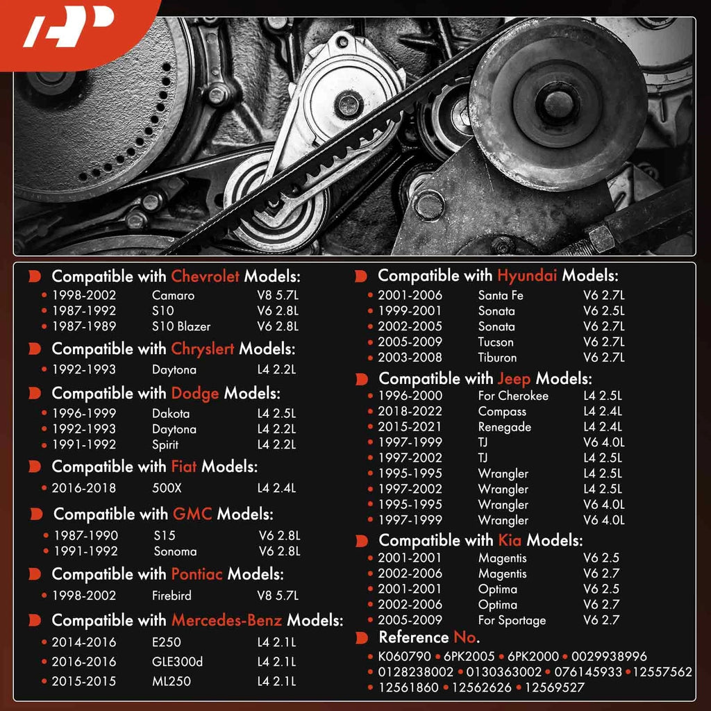 Serpentine Belt for Hyundai Sonata (2005-2006)