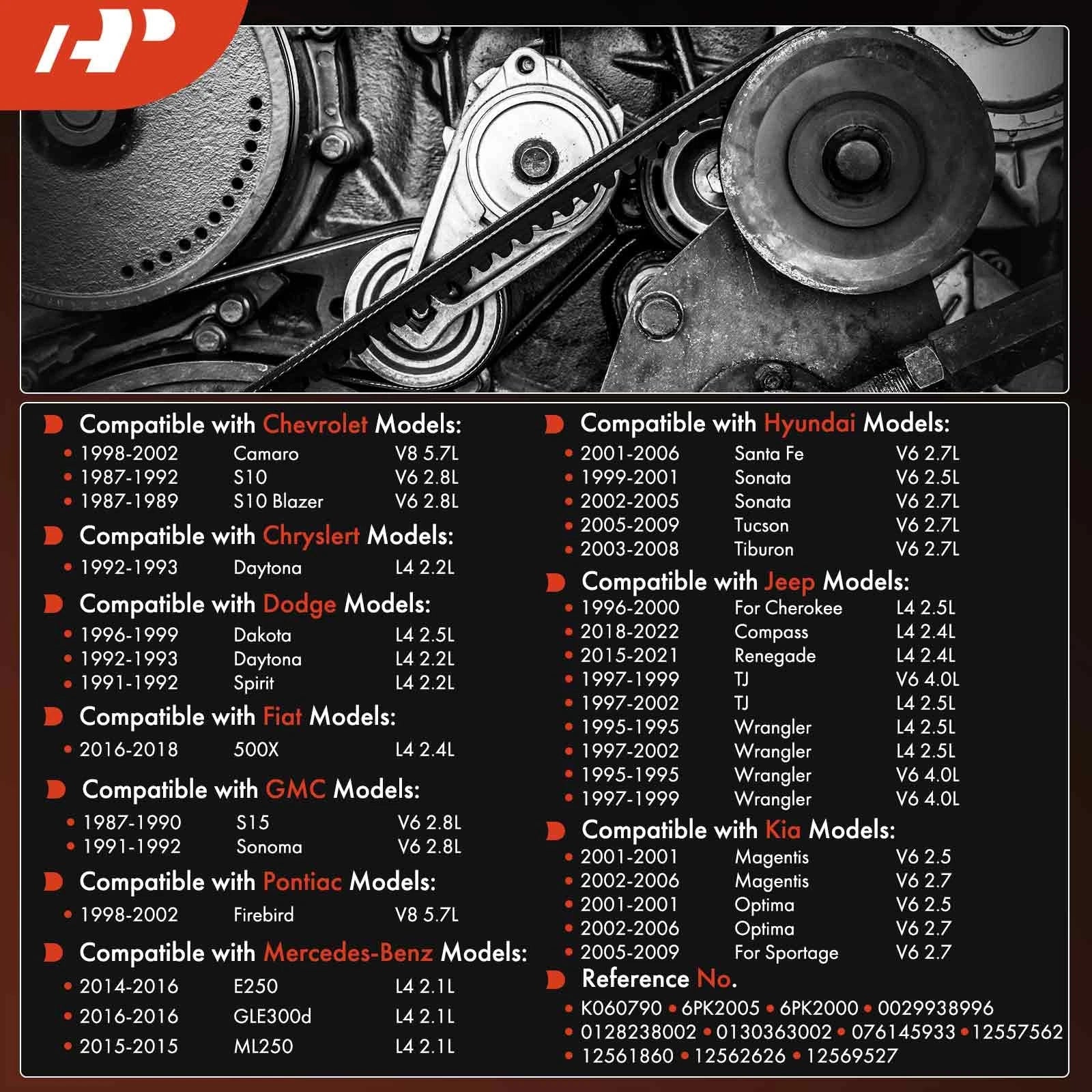 Serpentine Belt for Hyundai Sonata (2005-2006)