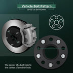 2X 15mm Hub Centric Wheel Spacers 5x4.5 12x1.25 for Infiniti G35 G37 Q50 Q60 Q70 (2003–2020)