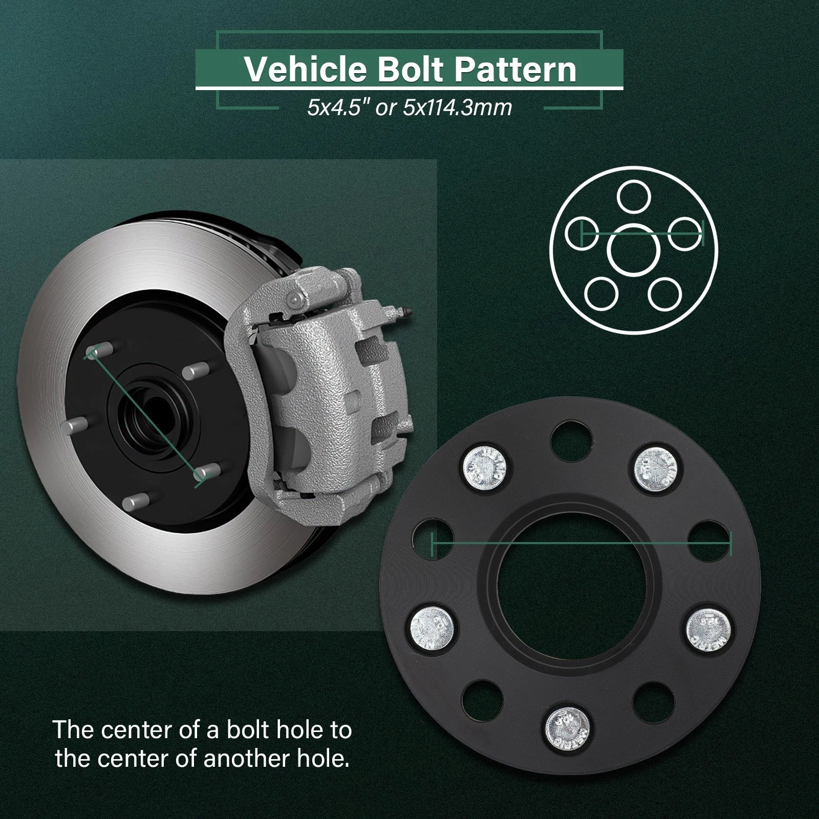 2X 15mm Hub Centric Wheel Spacers 5x4.5 12x1.25 for Infiniti G35 G37 Q50 Q60 Q70 (2003–2020)