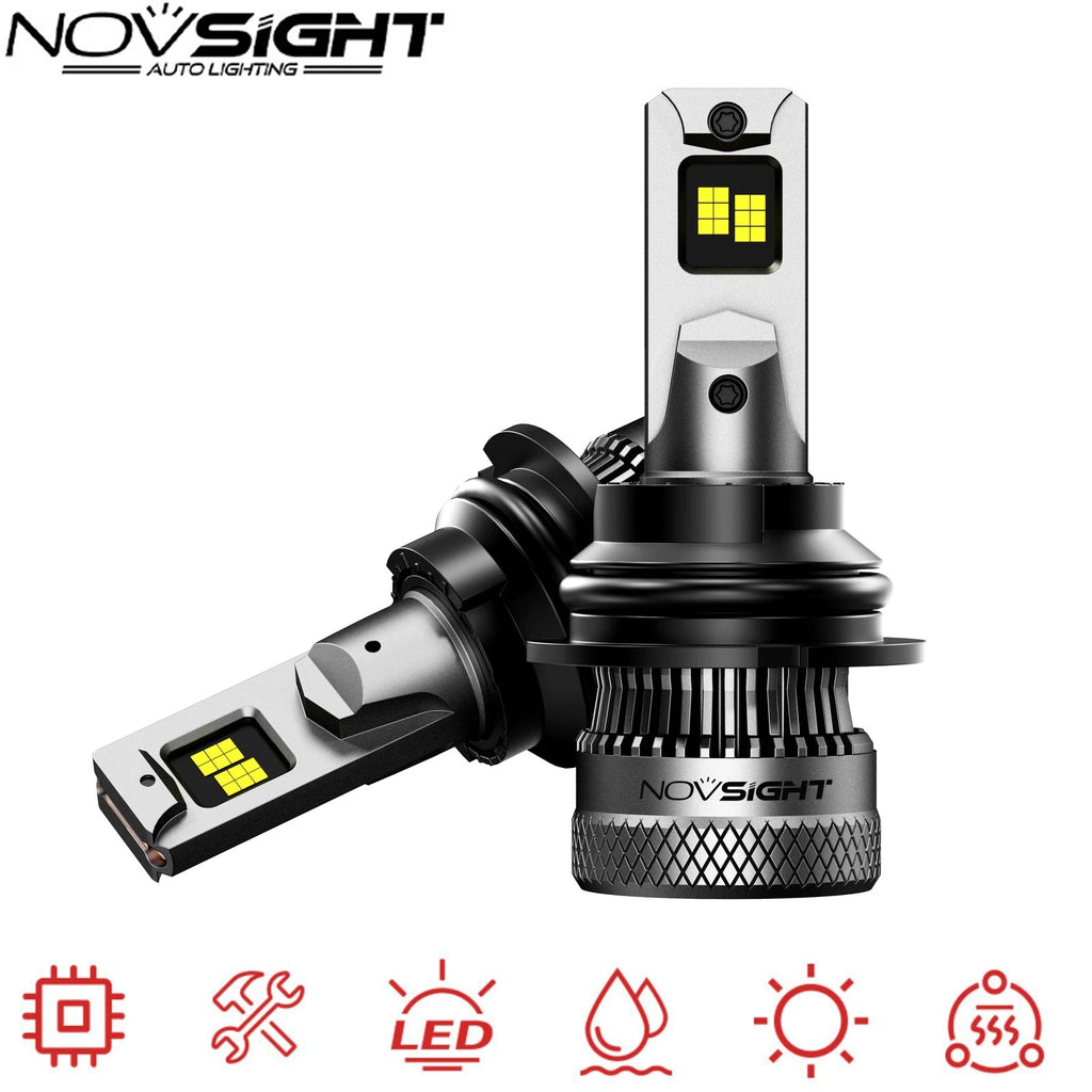2X HB5 9007 LED Headlight Bulbs for 6500K 40000LM 200W
