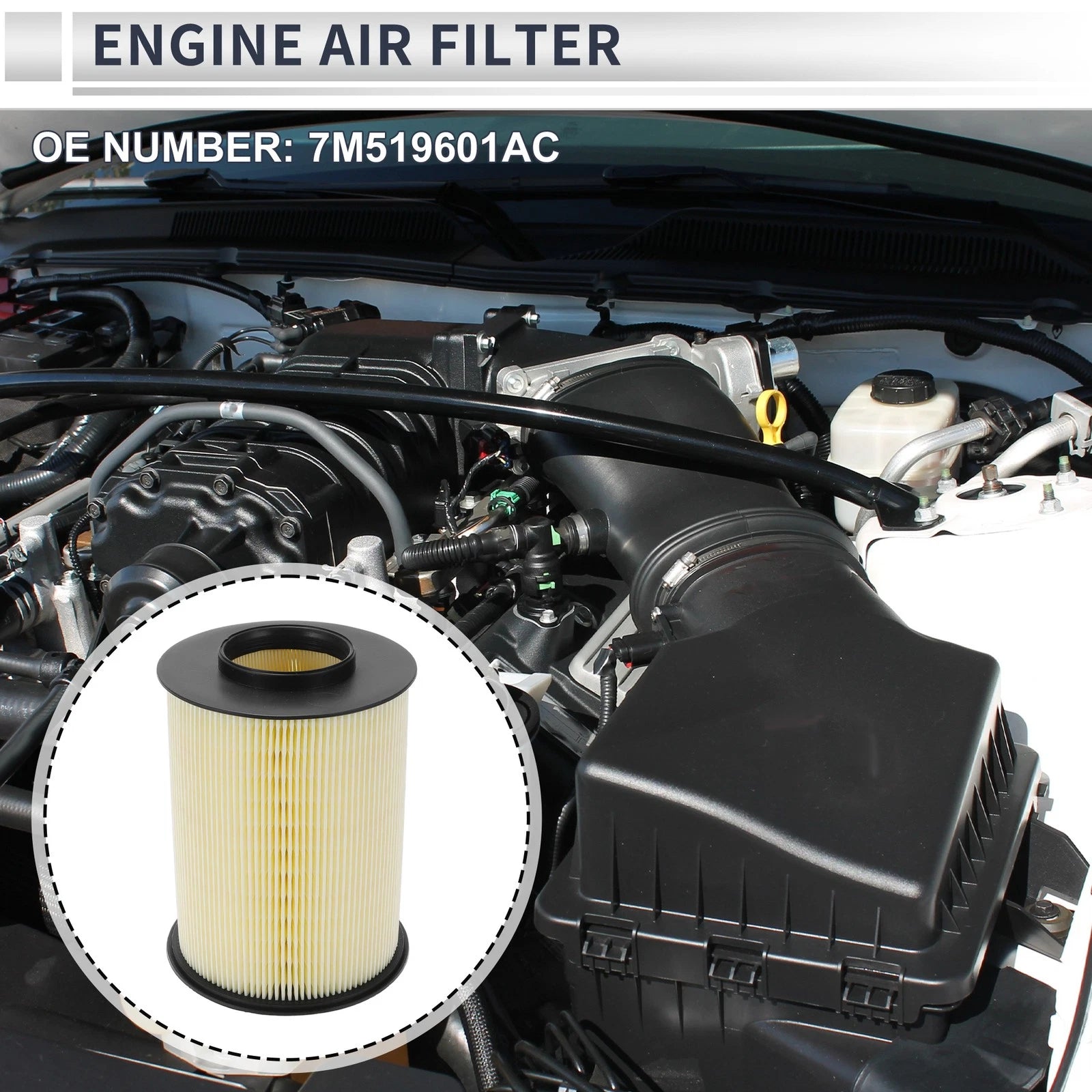 Engine Air Filter No.7M519601AC for Ford Escape (2013–2019) L4 2.0L