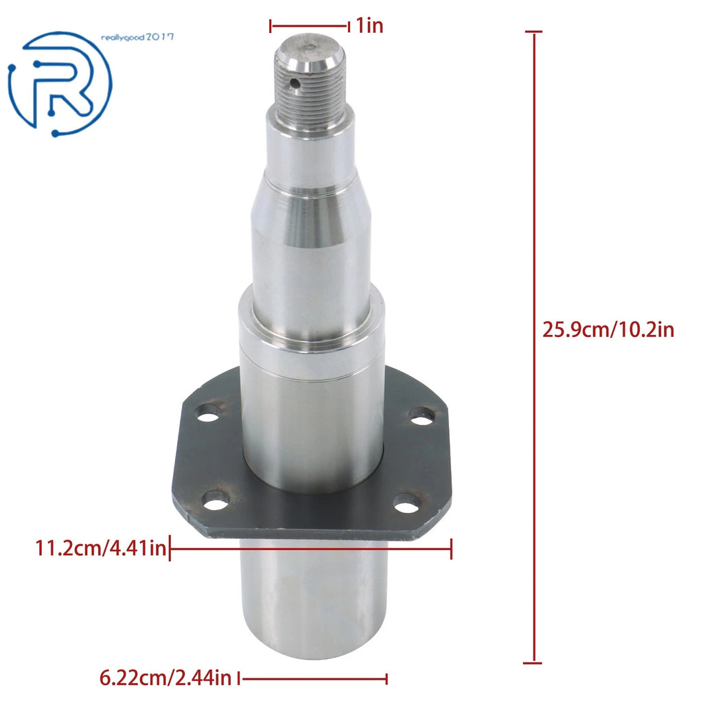 Round Spindle with Brake for Trailer Axle (7000 lbs)