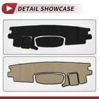 Dashboard Cover Mat for Toyota Roomy Tank (2016–2020) Sun Protector Black