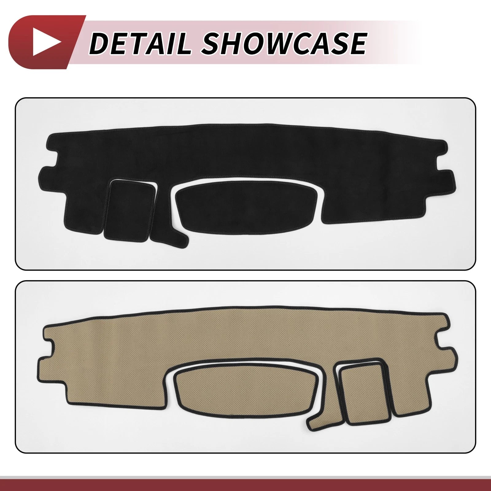 Dashboard Cover Mat for Toyota Roomy Tank (2016–2020) Sun Protector Black