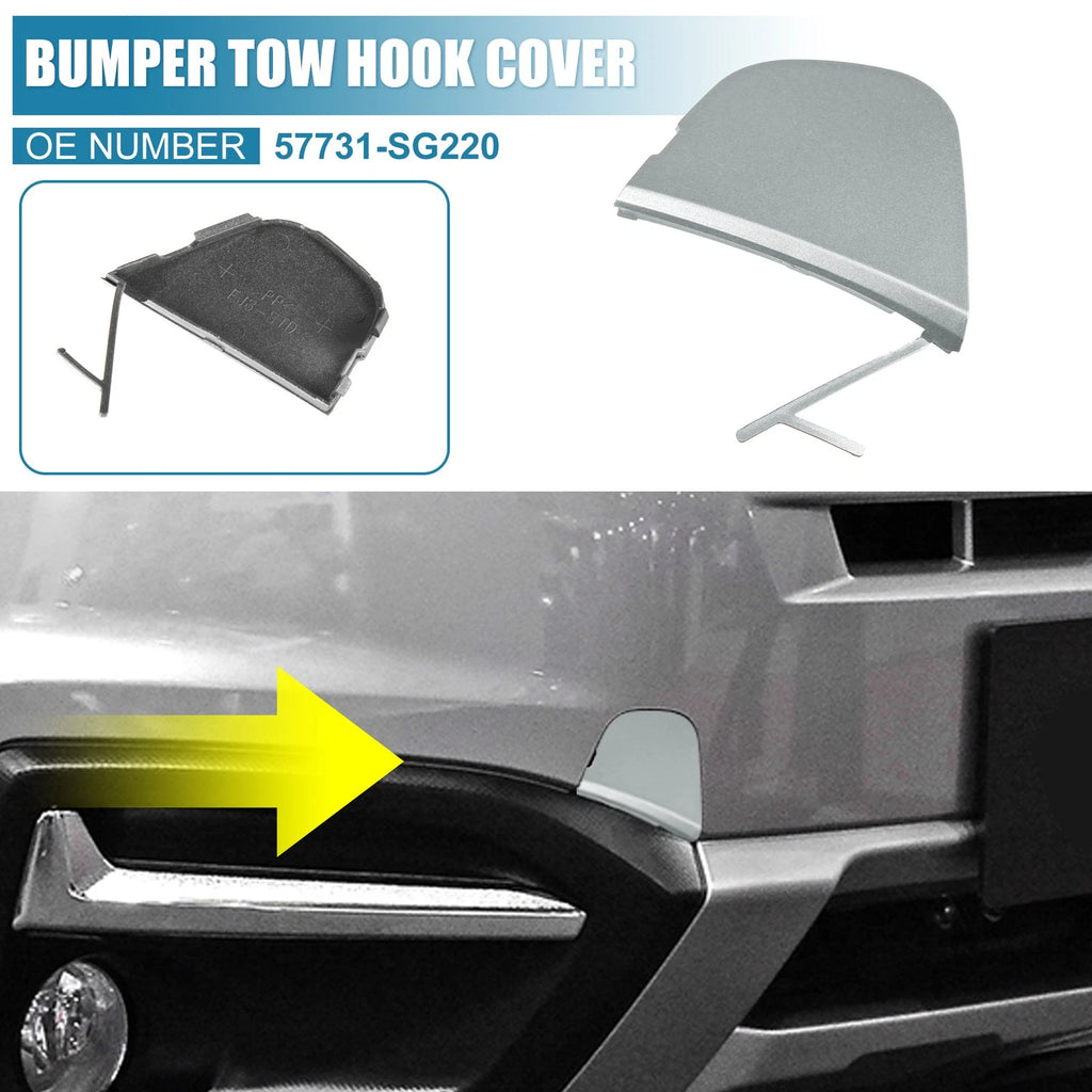 Front Right Bumper Tow Hook Cap Cover for Subaru Forester (2016–2018) 57731-SG220