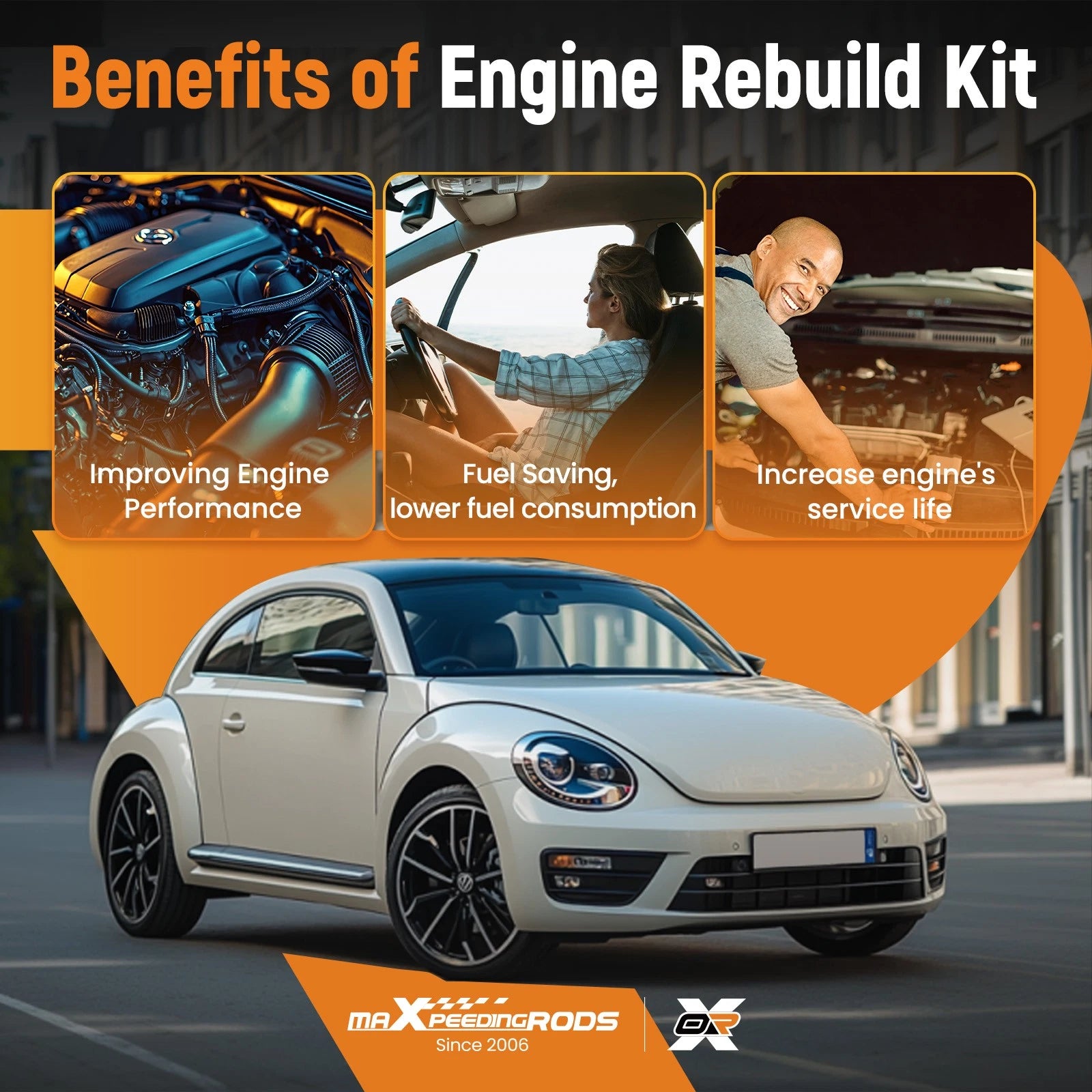 Engine Overhaul Rebuild Kit and Valves for VW Audi 1.4 TSI (2010–2017)