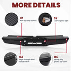 Complete Rear Steel Step Bumper for Toyota Tacoma (1995–2004)
