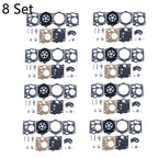 Set of 8 Carburetor Gasket Kit for McCulloch Mac Promac 700 8200 (1970–1990)