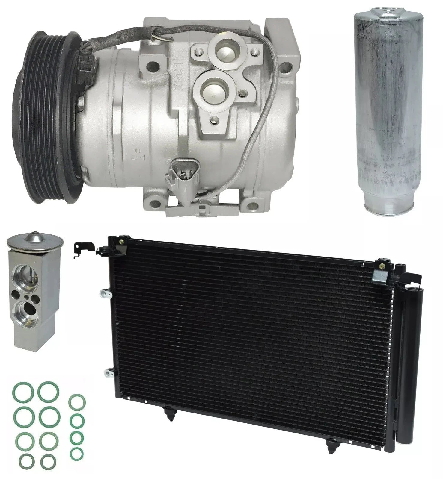 AC Compressor Kit with Condenser Replacement for Toyota Camry 3.0L (2002–2003)