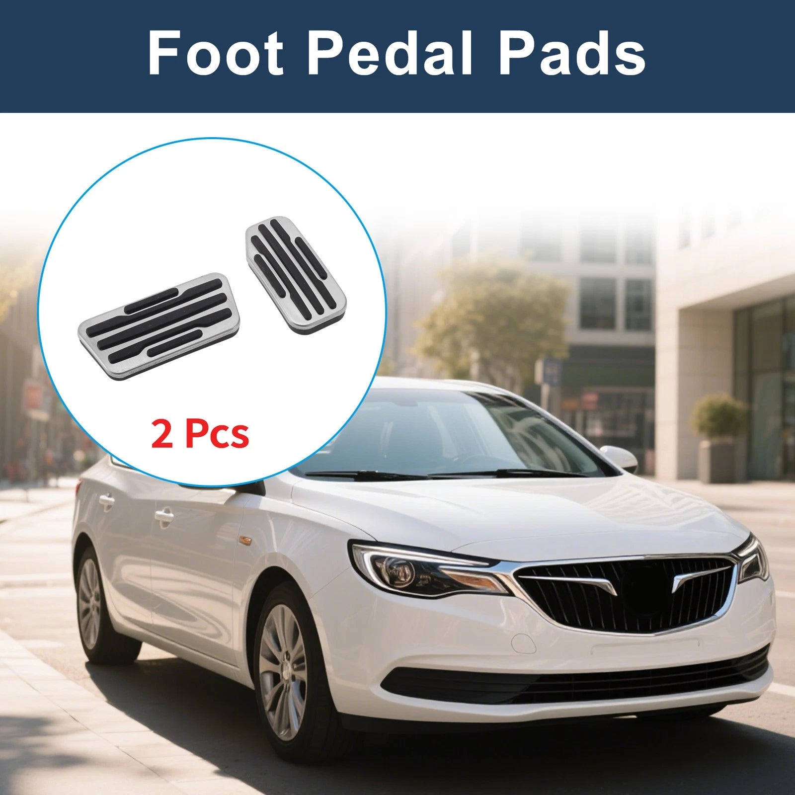 2X Automatic Foot Accelerator Pedal Covers for Buick Excelle GT (2015–2019)