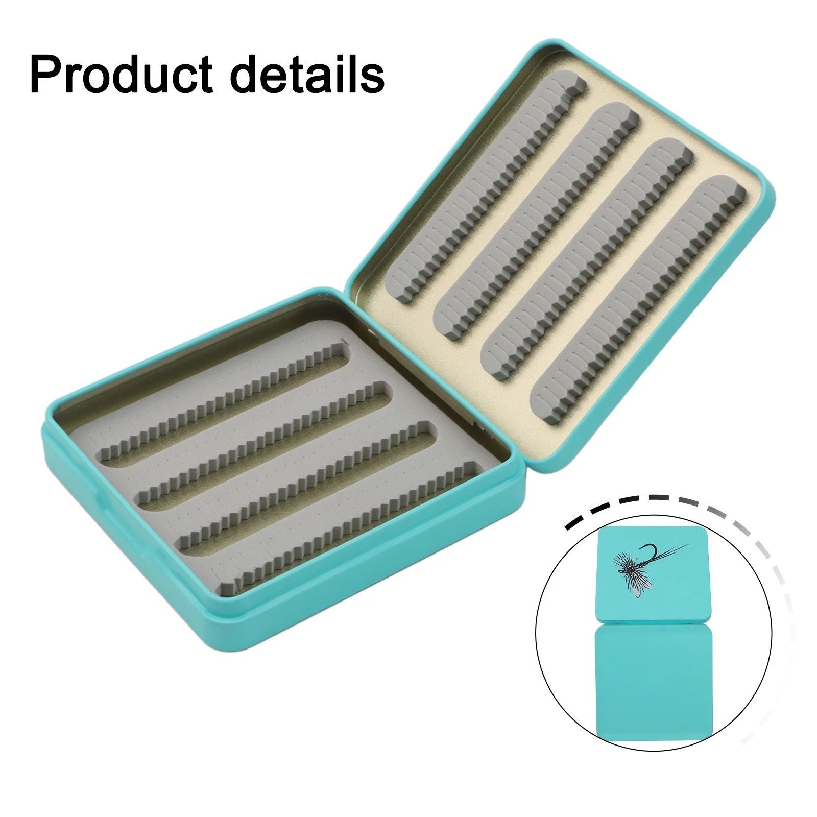 Fly Fishing Box Portable Double Lining Design for Outdoor Use