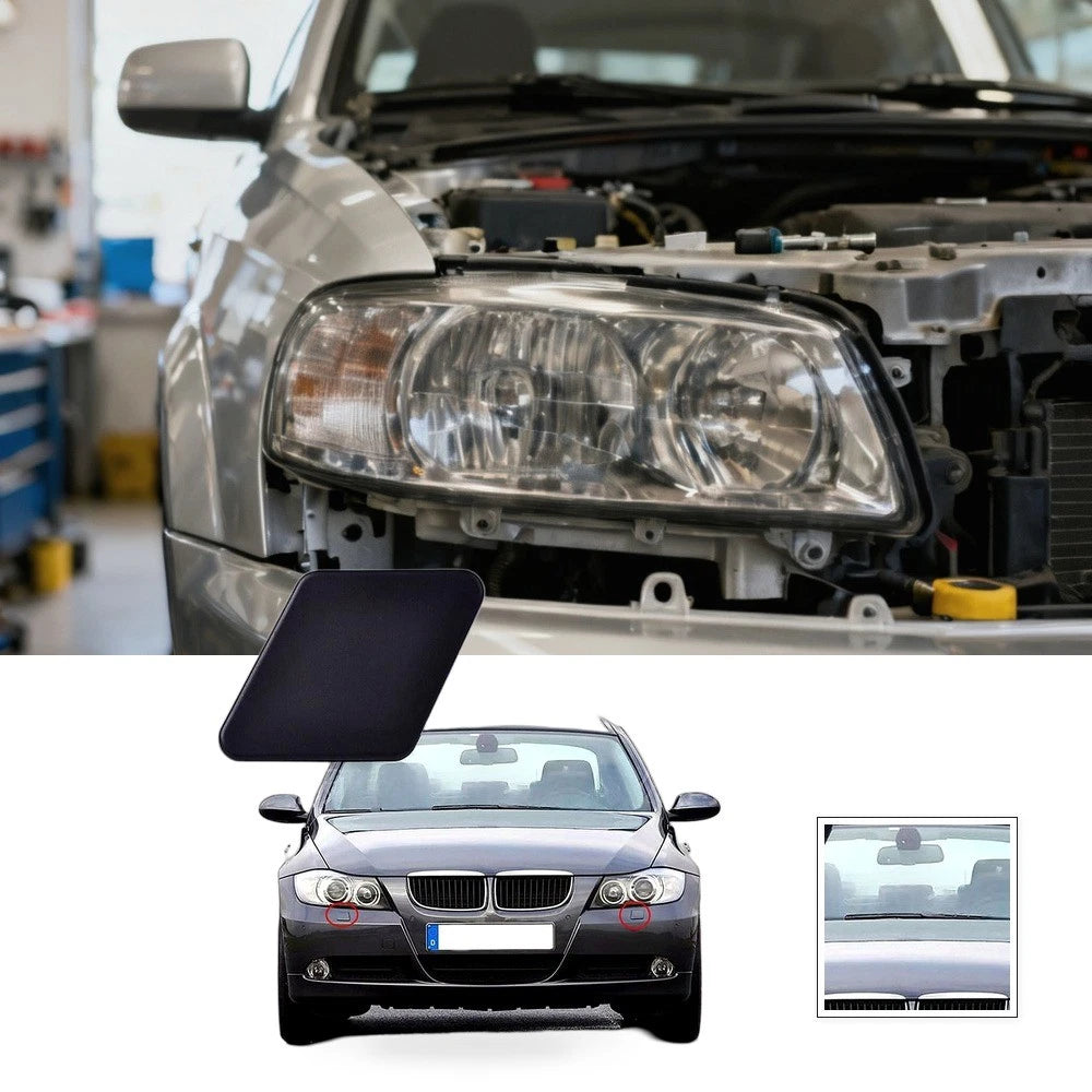 Headlight Washer Nozzle Cover Left for BMW 3 Series E90 E91 (2005–2009)
