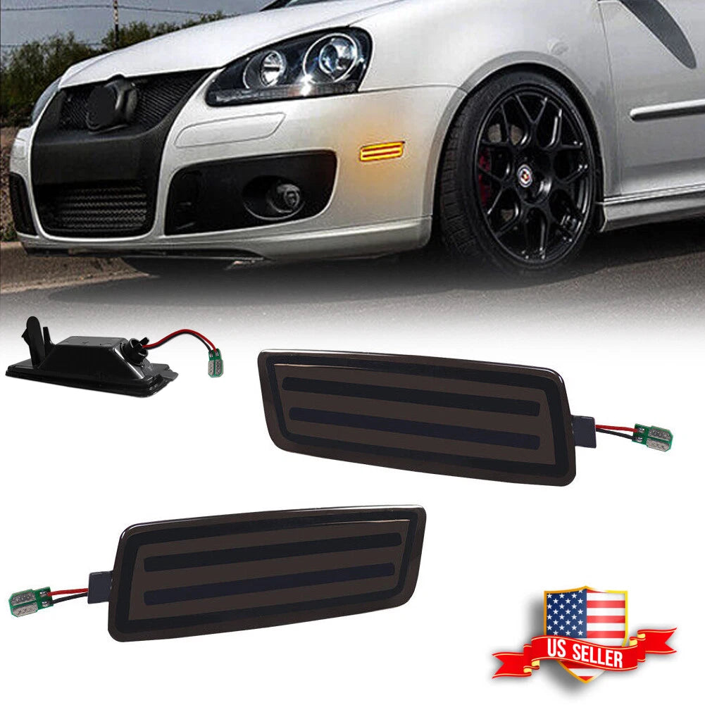 LED Side Marker Lamps for VW Golf/GTI (2006–2009) Dark Smoke Lens