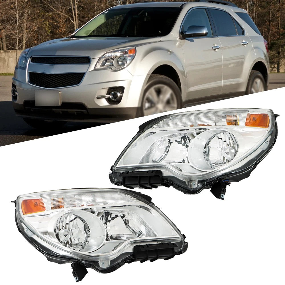 Headlight Assembly for Chevy Equinox (2011–2015) Halogen Driver & Passenger