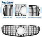 Front Upper Bumper Grille for Mercedes-Benz GLC250 (2016–2020)