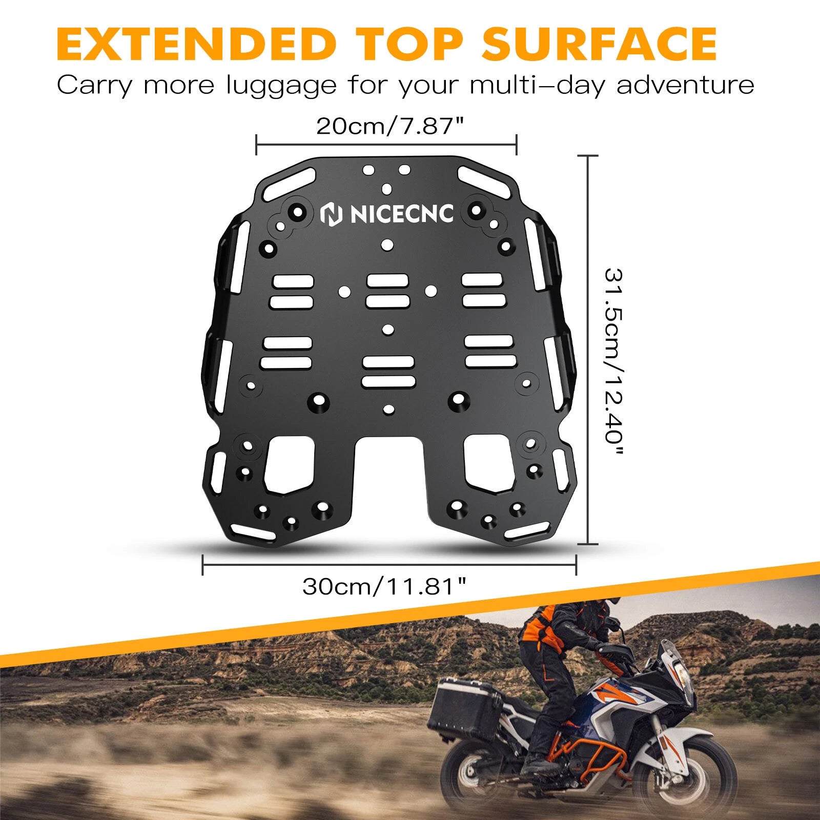 Rear Luggage Bracket Rack Kit for KTM 1290 Super Adventure (2021–2024)