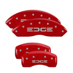 Set of 4 Caliper Covers Red MGP Replacement for Ford Edge (2019–2020)